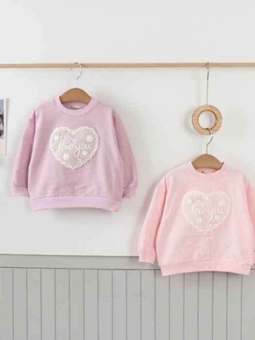 Lace Heart Sweatshirt Lace Heart Sweatshirt