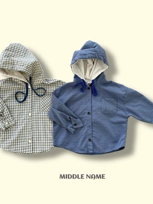 Hoodie Check Shirt Hoodie Check Shirt