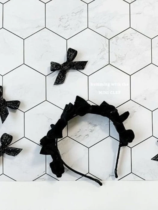 Black Ribbon Hair Band