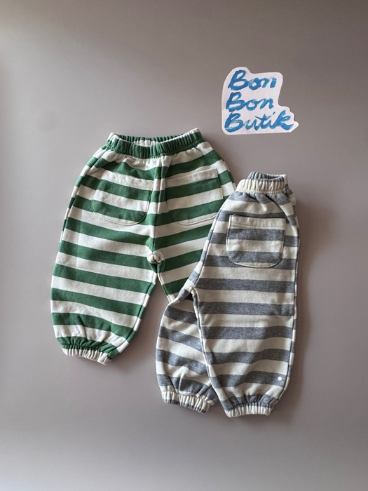 Pocket Stripe Sausage Pants Pocket Stripe Sausage Pants