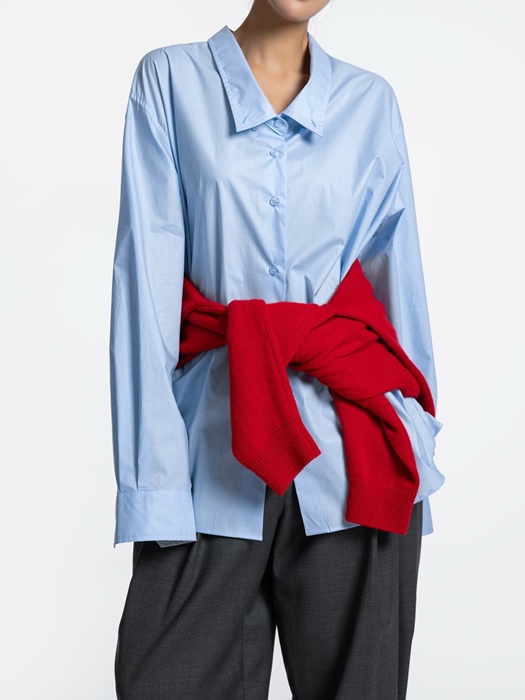 Low Collar Point Paper Button Down Shirt Low Collar Point Paper Button Down Shirt