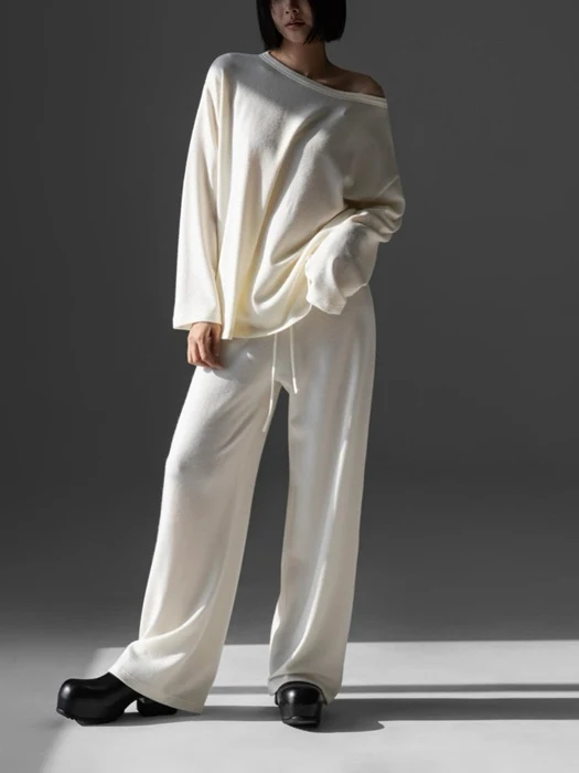 Soft Lounge Set-up Wide Pants Soft Lounge Set-up Wide Pants