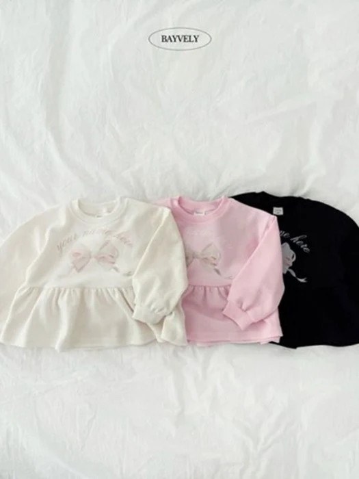 Ribbon Frill Sweatshirt Ribbon Frill Sweatshirt