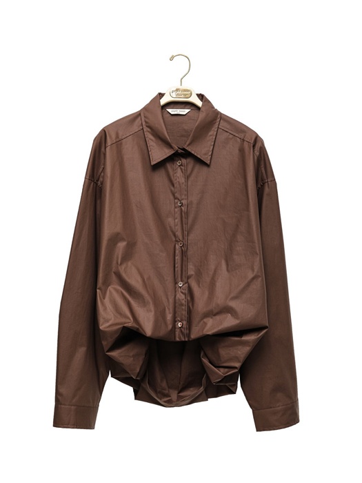 Balloon Fit Volume Cotton Button Down Shirt Balloon Fit Volume Cotton Button Down Shirt