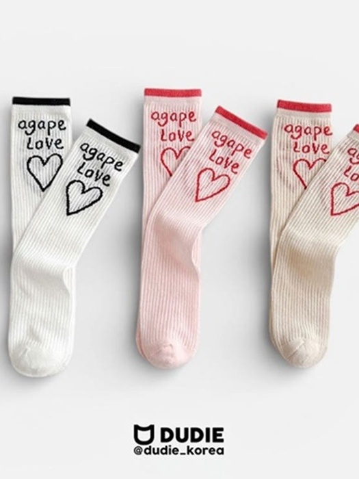 Agape Socks (set of 3)