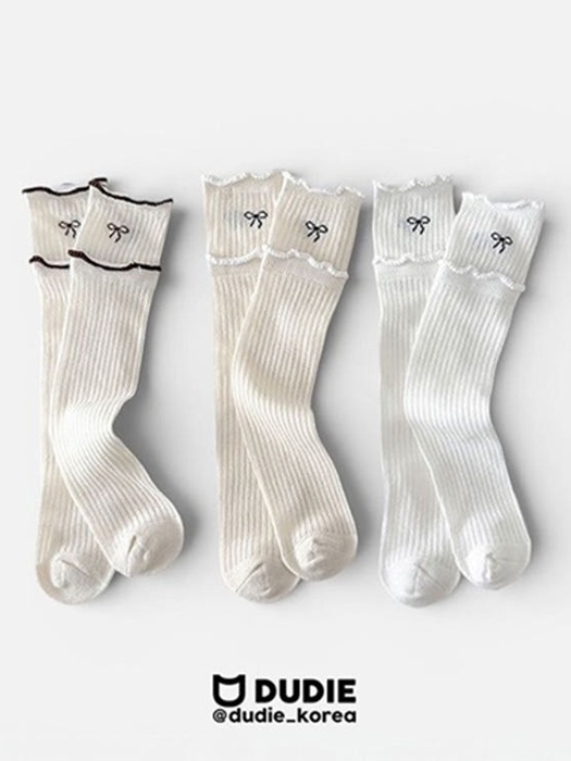 Three Ribbon Socks (set of 3)