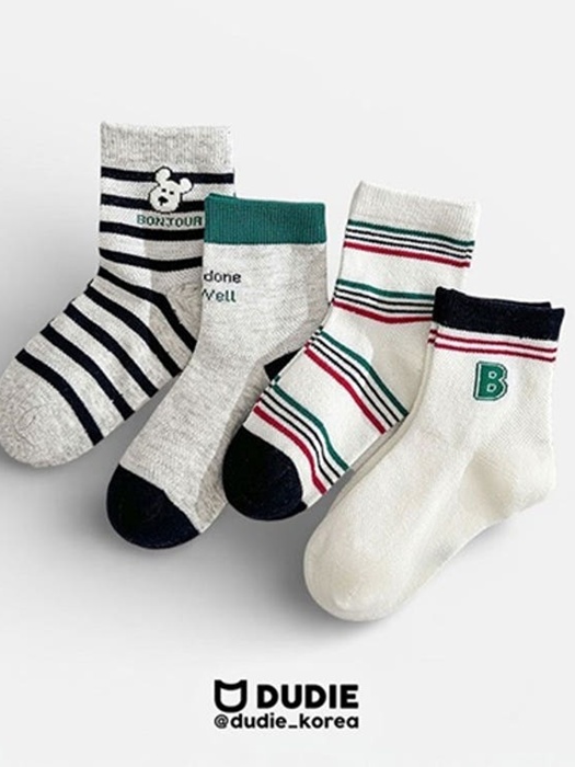 Bonjour Socks (set of 4)