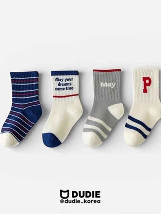 May P Socks (set of 4)
