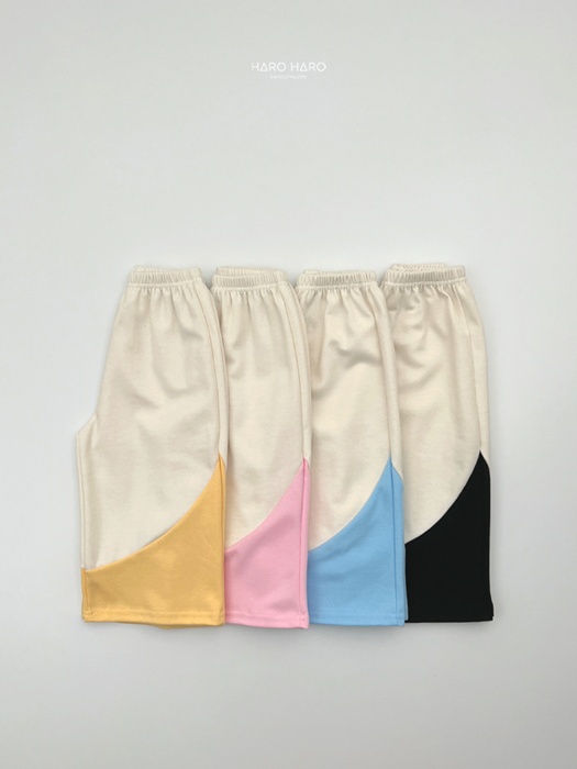 Contrast Color Wide Pants Contrast Color Wide Pants