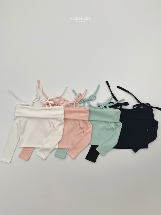 Ribbon Shoulder Tee Ribbon Shoulder Tee