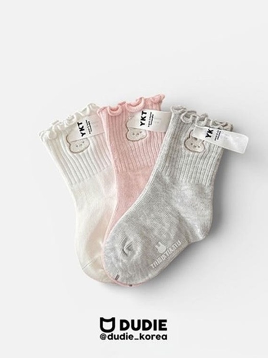 White Bunny Socks (set of 3)