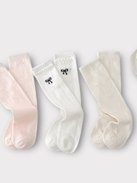 One Ribbon Socks (set of 3)