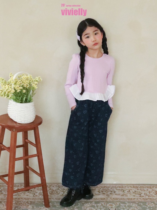 Serry Heart Denim Pants Serry Heart Denim Pants
