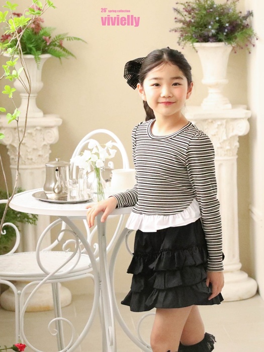 Stripe Frill Tee Stripe Frill Tee