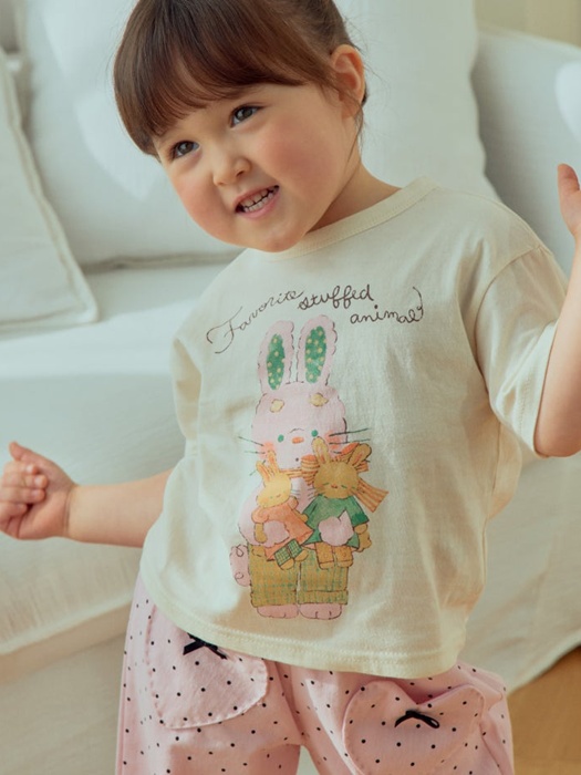 Rabbit Print Short Sleeve Tee Rabbit Print Short Sleeve Tee