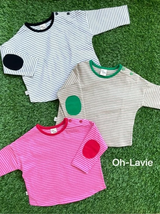 Round Patch Stripe Tee Round Patch Stripe Tee