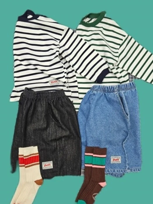 Label Striped Tee Label Striped Tee