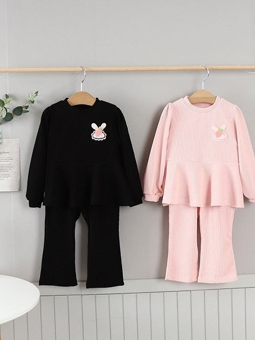 Cozy Ribbed Top Bottom Set Cozy Ribbed Top Bottom Set