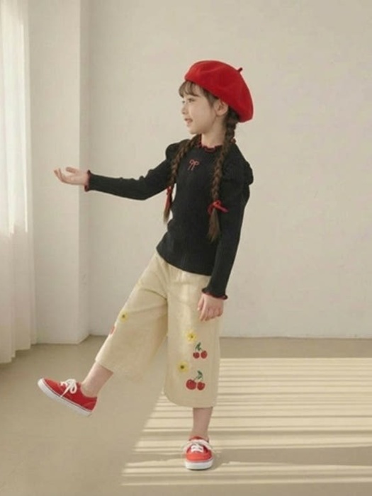 Cherry Span Wide Pants Cherry Span Wide Pants