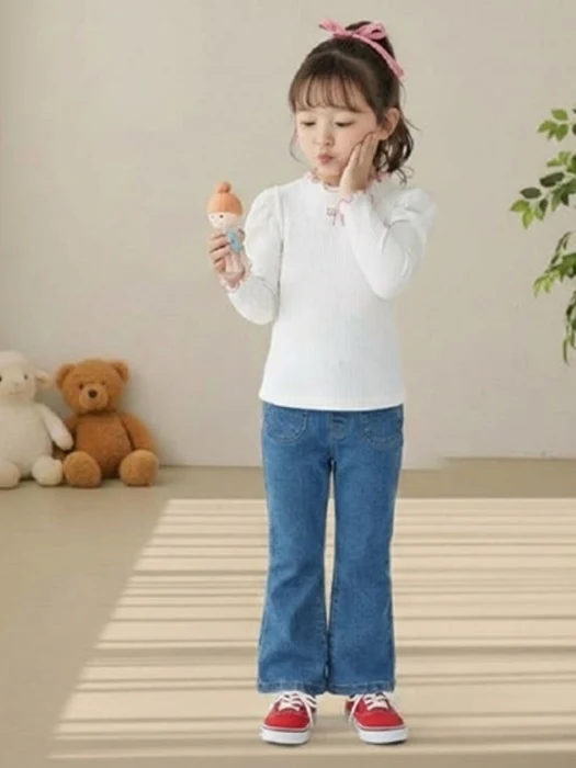 Span Denim Bootcut Pants Span Denim Bootcut Pants by Orange Mom for Child - catalog view
