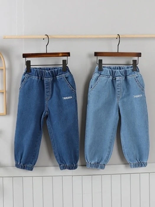 Span Denim Burgundy Jogger Pants Span Denim Burgundy Jogger Pants