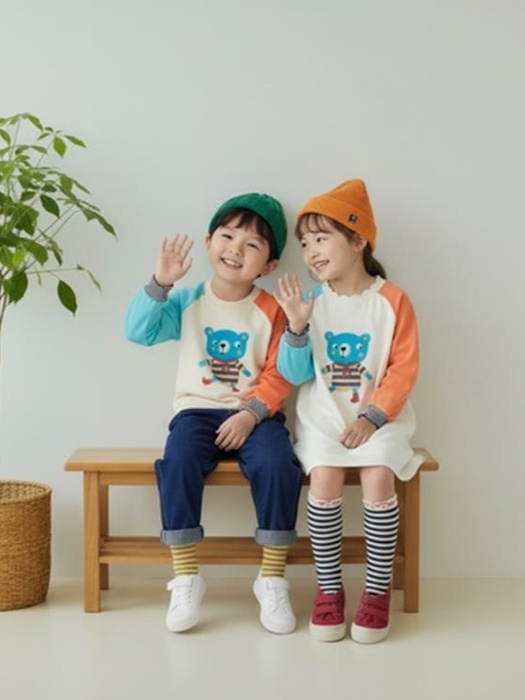 Bouclé Bear Raglan Tee Bouclé Bear Raglan Tee