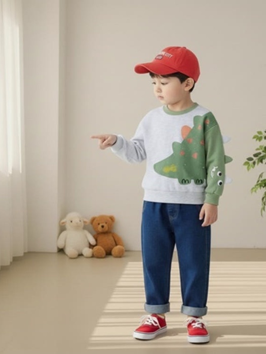 Raglan Dino Sweatshirt Tee