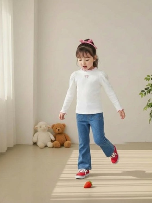 Ribbon Ribbed Tee Ribbon Ribbed Tee