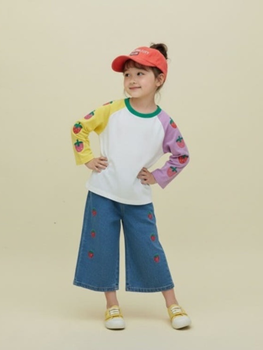Strawberry Raglan Tee Strawberry Raglan Tee