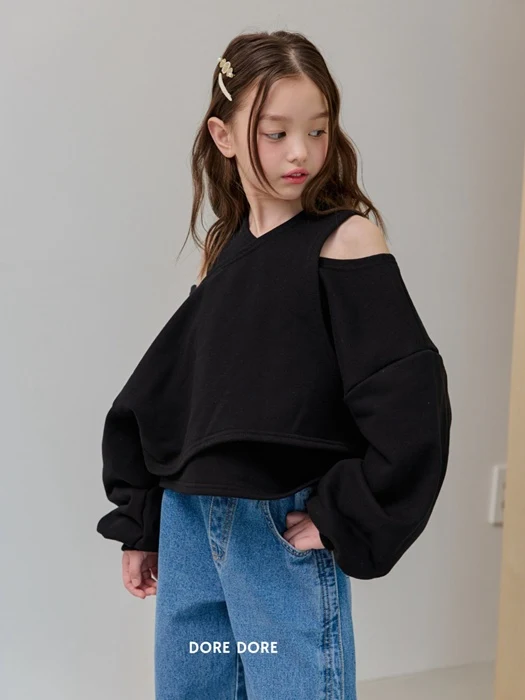 Crop Slit Sweatshirt