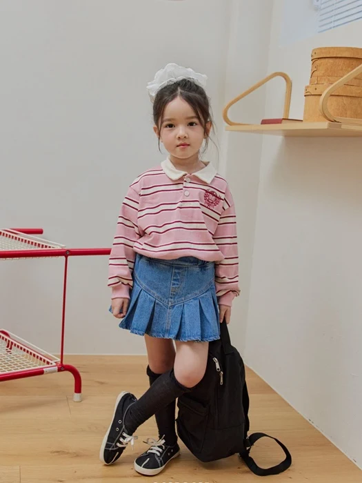 V-Pleated Skirt Pants