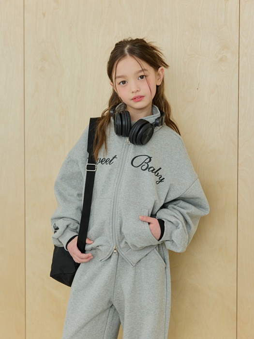 Ribbon Two-Way Zip-Up