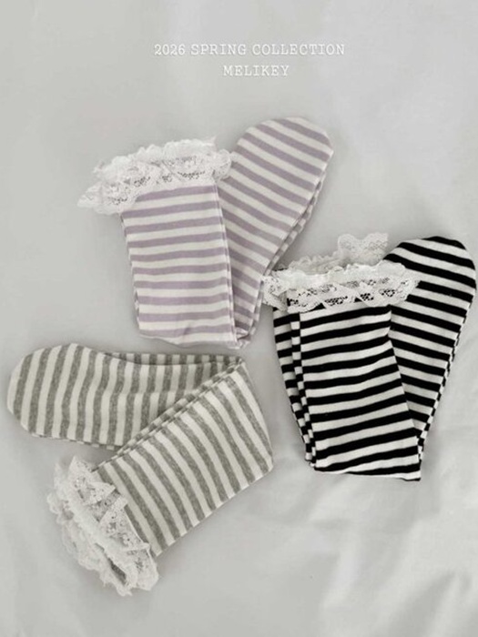 Striped Lace Socks