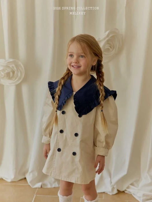 Color Block Sailor Double One-piece