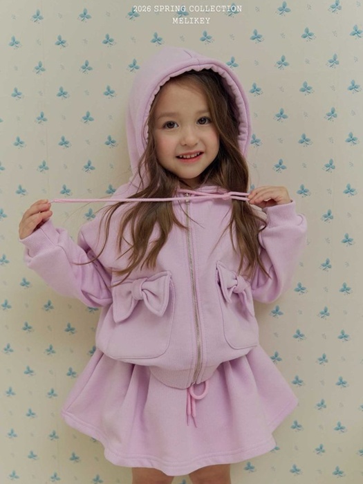 Ribbon Pocket Hood Zip-Up