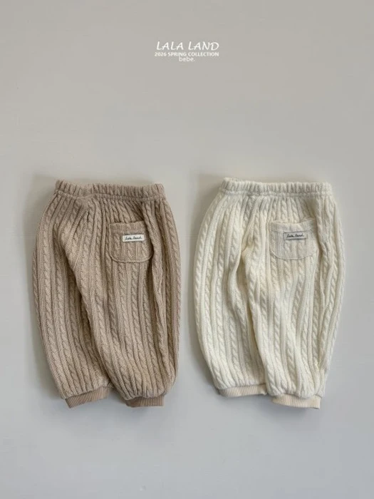 Bebe Cable Knit Jogger Pants