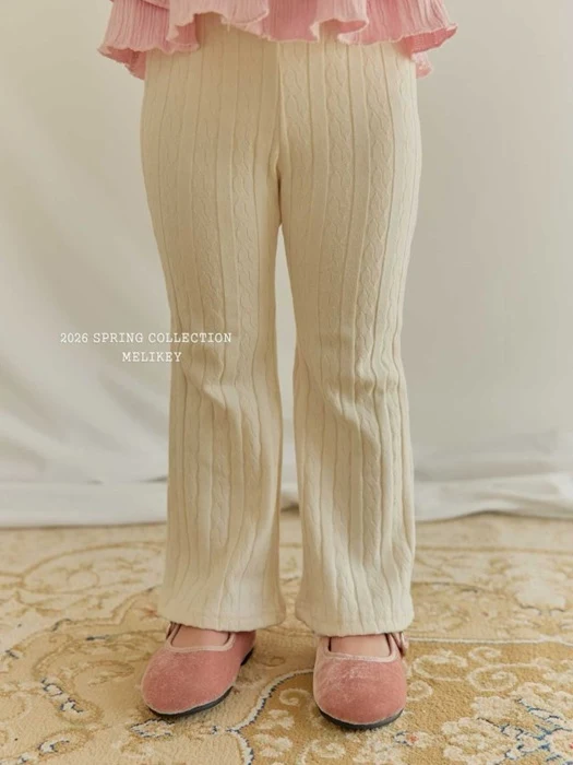 Chain Jacquard Bootcut Pants