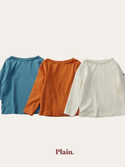Plain Boat Neck Tee Plain Boat Neck Tee