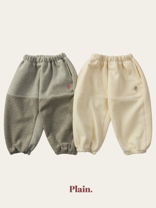 Plain Half Half Jogger Pants Plain Half Half Jogger Pants
