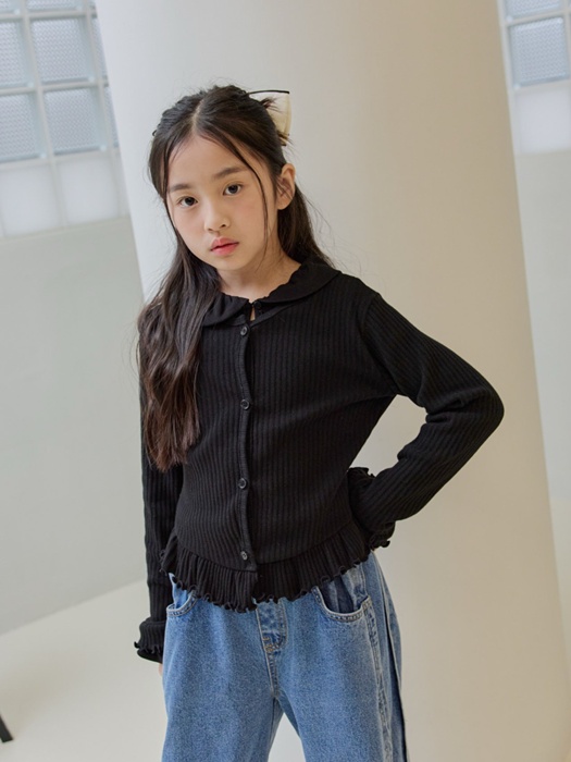 Pleated Flat Collar Tee