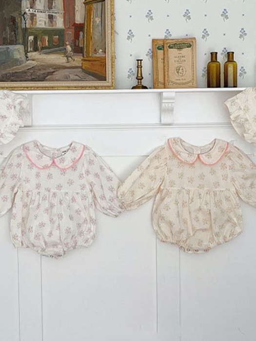 Kyla Floral Suit Frill Bonnet Set Kyla Floral Suit Frill Bonnet Set