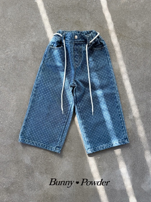 Dot Denim Pants