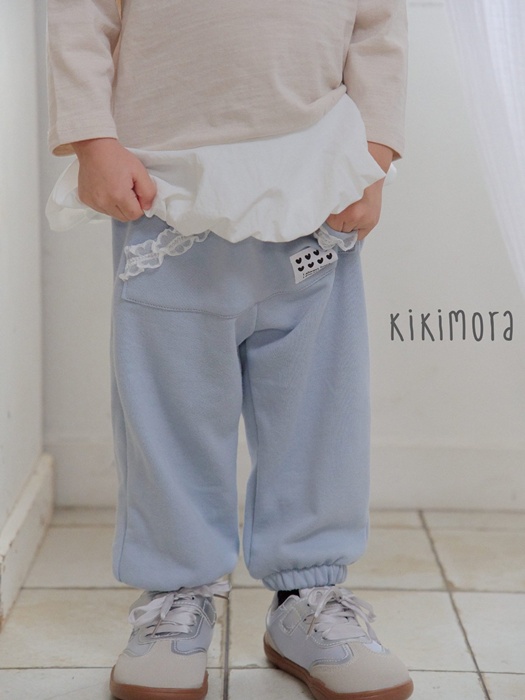 Pastel Lace Jogger Pants