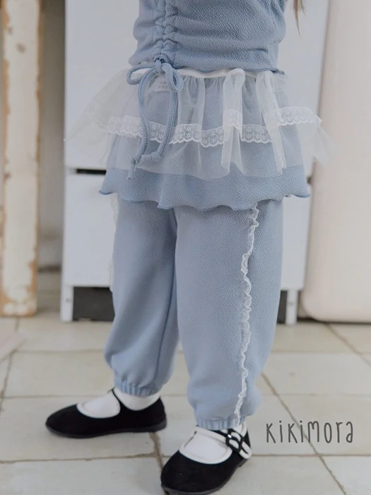 Frill Lace Jogger Pants