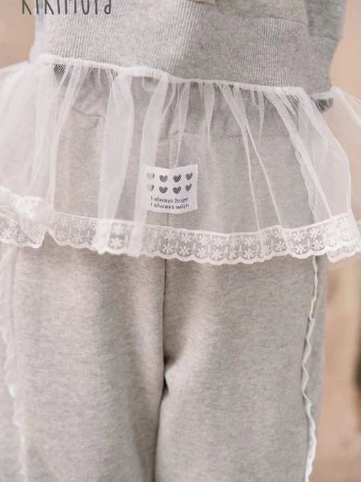 Lace Line Jogger Pants