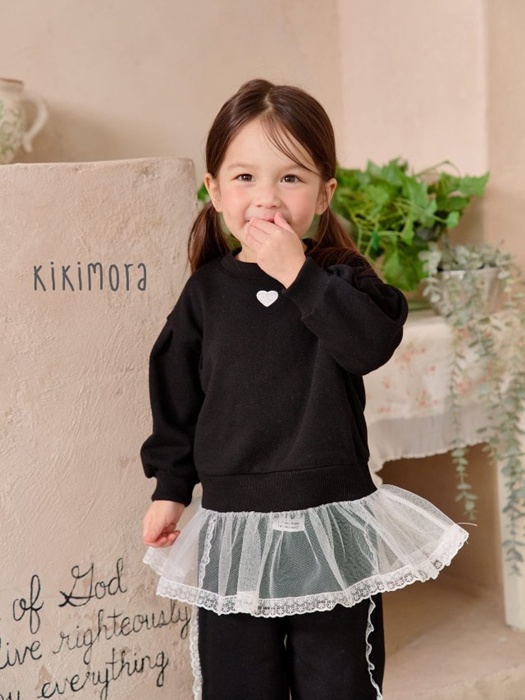 Heart Sheer Sweatshirt