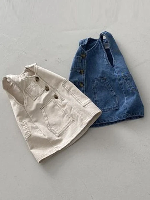 Denim One-piece