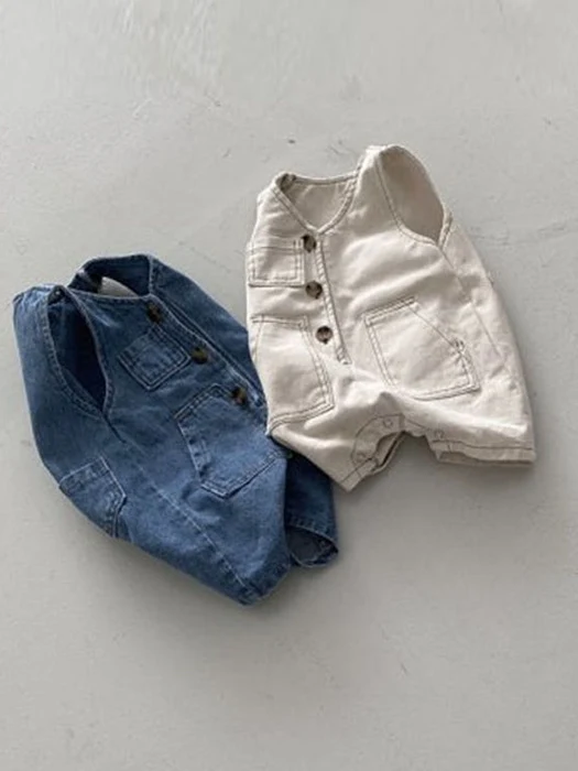 Denim Romper