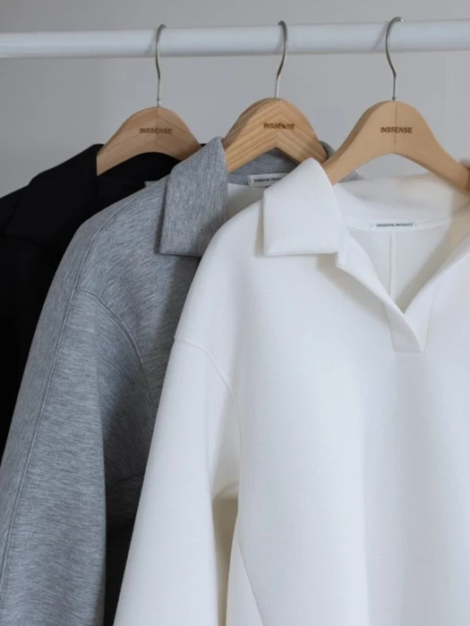 Neo Asymmetric Open Collar Sweatshirt Neo Asymmetric Open Collar Sweatshirt