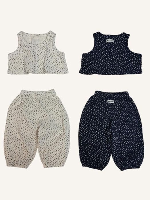 Waffle Print Vest Set-Up Waffle Print Vest Set-Up